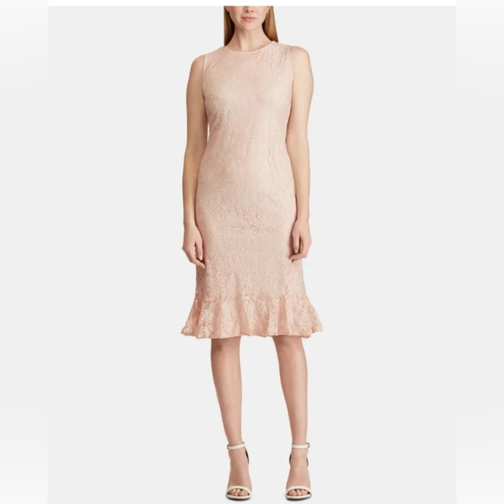 American Living Sleeveless Lace Midi Dress